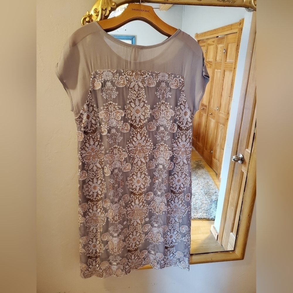 SUNDANCE Grey Embroidered Dress - Picture 5 of 8